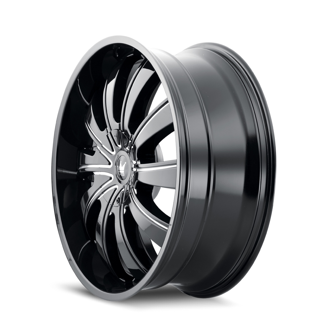 ROLLA (374) GLOSS BLACK MACHINED