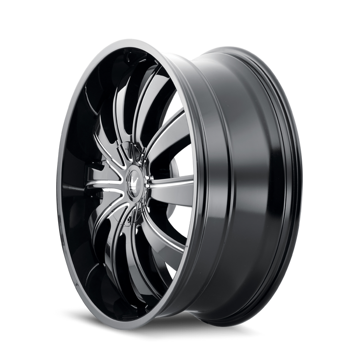 ROLLA (374) GLOSS BLACK MACHINED