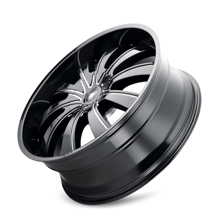ROLLA (374) GLOSS BLACK MACHINED