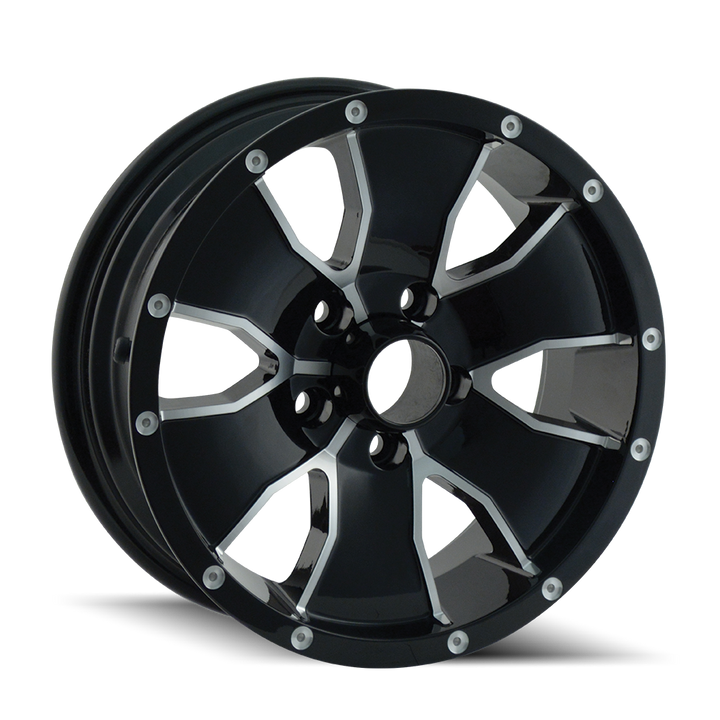 14 (14) GLOSS BLACK MACHINED 