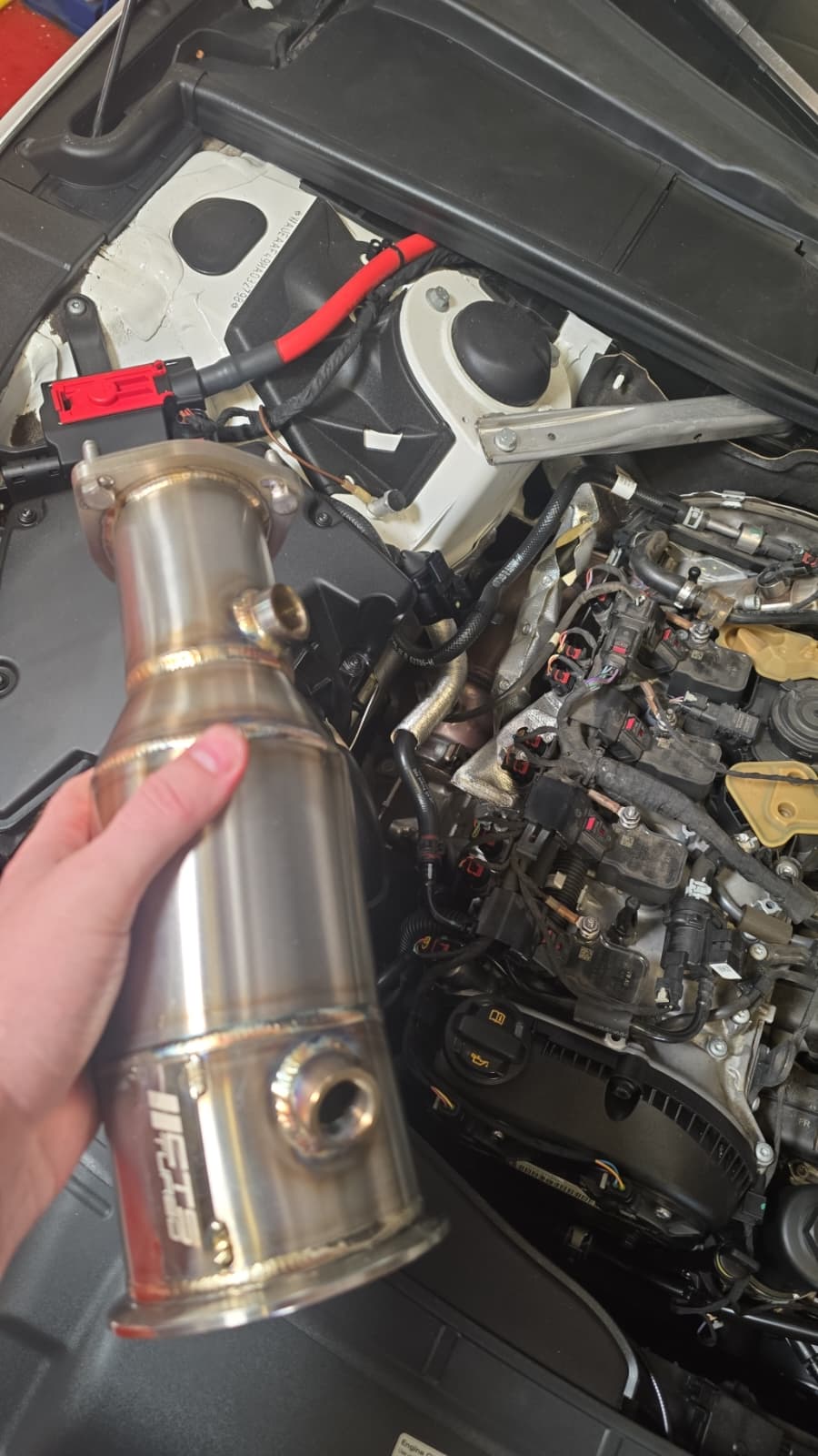 CTS Turbo Audi B9.5 A4 A5 Q5 2.0T 45TFSI high-flow cat CTS-EXH-TP-0035-CAT - view 4