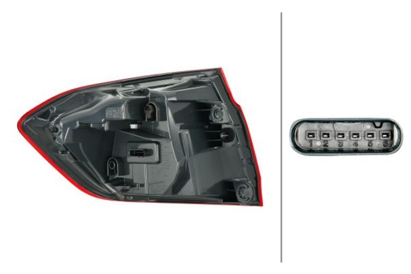 Hella 2014-2019 BMW 320i M3 Right Tail Light