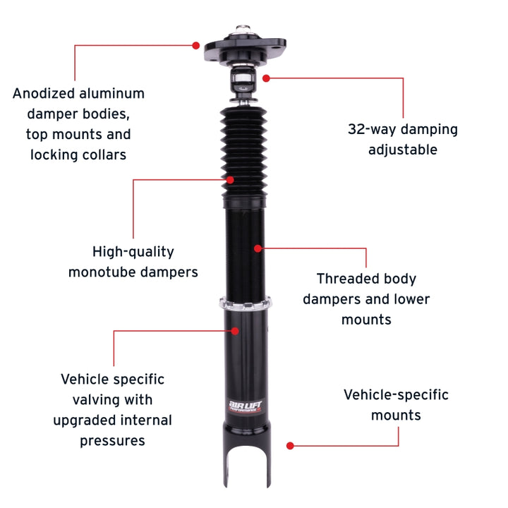 Air Lift Performance 03-06 Infiniti G35 Sedan / 03-08 Nissan 350Z Air Suspension Rear Kit