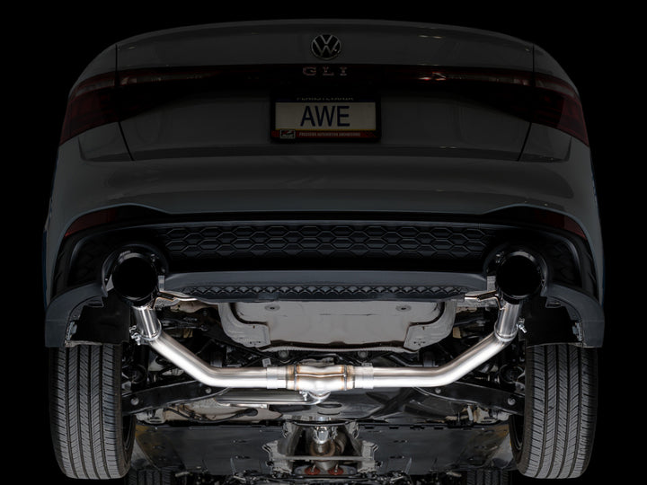 AWE Tuning 22-25 Volkswagen Jetta GLI Track Edition Exhaust - Diamond Black Tips