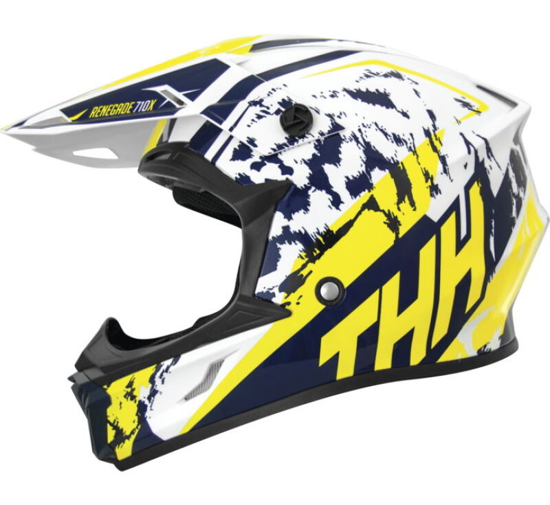 THH Helmets T710XR Renegade Yellow/Blue - Medium