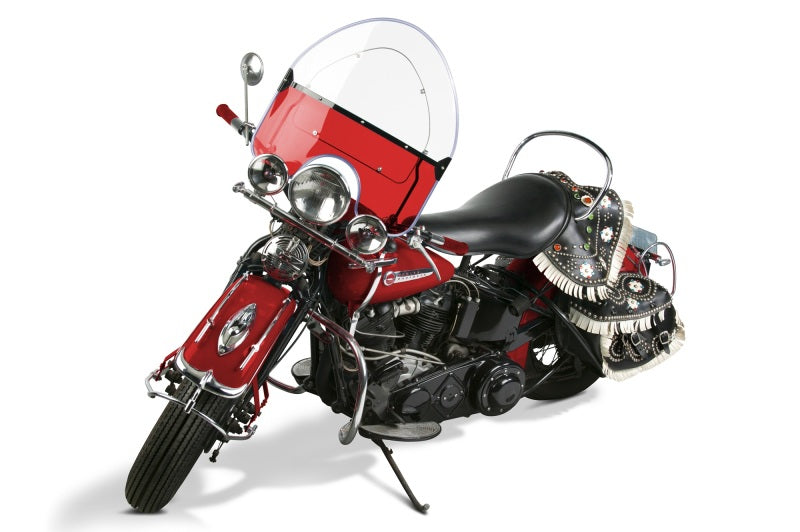 National Cycle 36-47 Harley-Davidson Knucklehead/1948 PanHead Vintage Round Top Windshield-Red