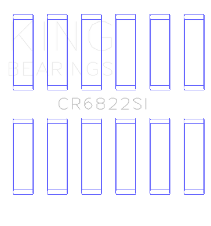 King Engine Bearings Chrysler 226 (3.7L) (Size +0.75mm) Connecting Rod Bearing Set