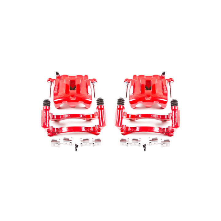 Power Stop 99-04 Jeep Grand Cherokee Front Red Calipers w/Brackets - Pair