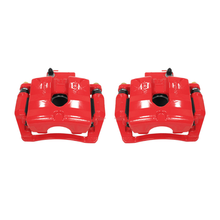 Power Stop 10-11 Cadillac SRX Rear Red Calipers w/Brackets - Pair