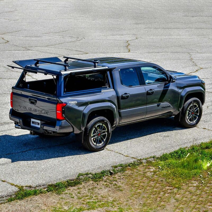 Westin EXP Truck Cap COMPLETE KIT A + BS (24-25 Toyota Tacoma 5ft. Bed) - Black