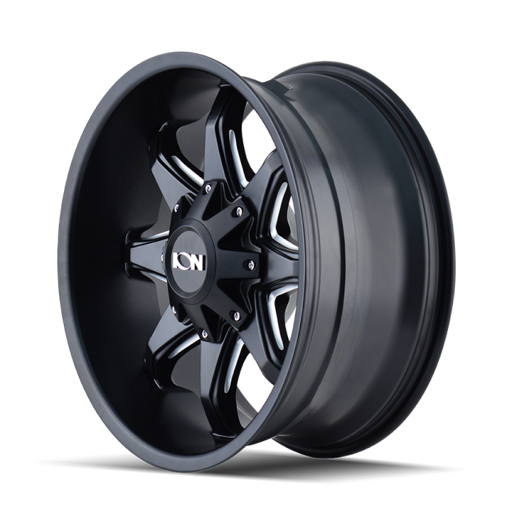 ION Type 181 17x9 / 5x114.3 BP / -12mm Offset / 87mm Hub Satin Black/Milled Spokes Wheel