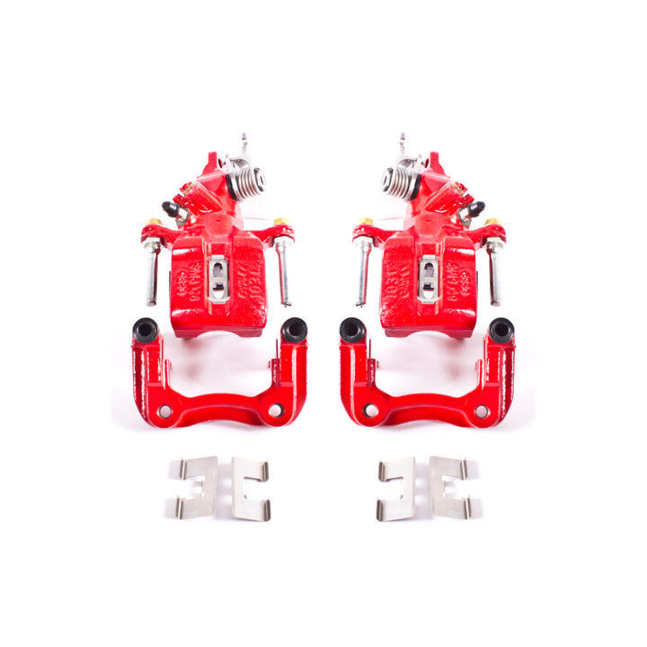Power Stop 04-08 Acura TSX Rear Red Calipers w/Brackets - Pair