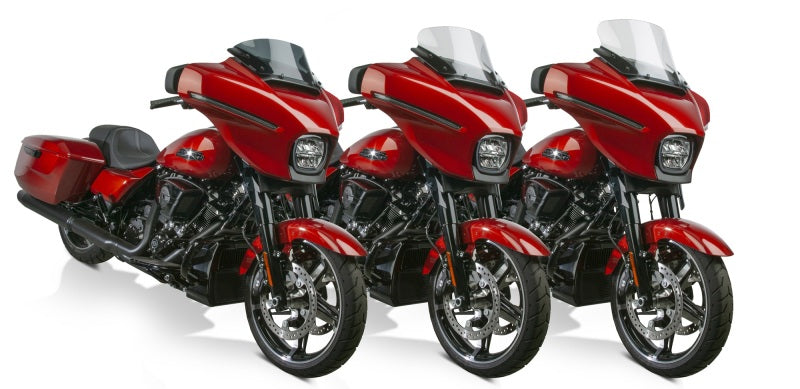National Cycle 24+ Harley-Davidson FLH/ 23 FLH CVO V-Stream Quantum Plus Short Windshield-Dk.Tint