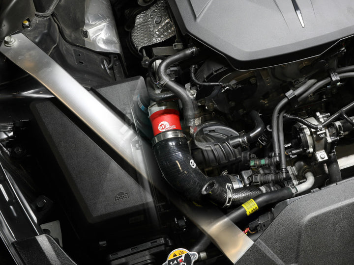 aFe BladeRunner 22-23 Kia Stinger L4-2.5L (t) Aluminum Hot and Cold Charge Pipe Kit - Red