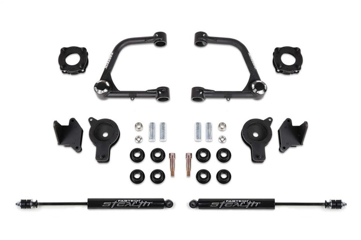 Fabtech 2022 Tundra 4WD 3in UCA Kit w/Uniballs & Fr Shk Spcrs & Rr Air Bag Spcrs & Rr Stealth Shock