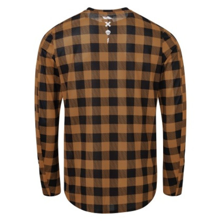 USWE Flannel Long Sleeve Lightweight Off-Road Jersey Bronze - Small