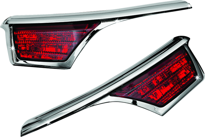 Kuryakyn L.E.D. Passenger Armrest Trim With Turn Signal 06-17 GL1800 Chrome