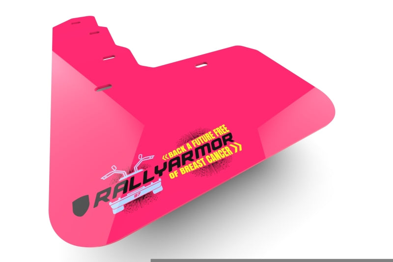 Rally Armor 22-26 Tesla Model X &amp; X Plaid Pink Mud Flap BCE Logo