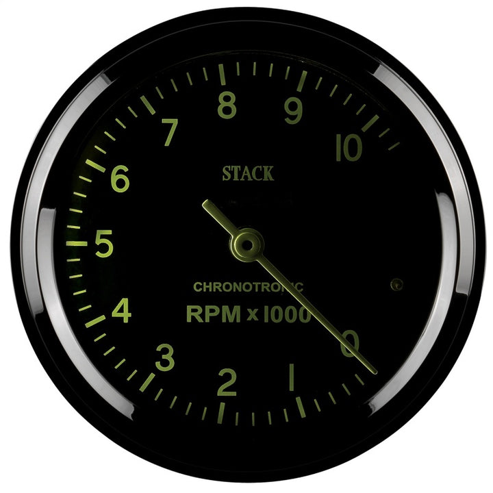 Autometer Chronocentric Tachometer - 80mm Blk - 0-10K RPM
