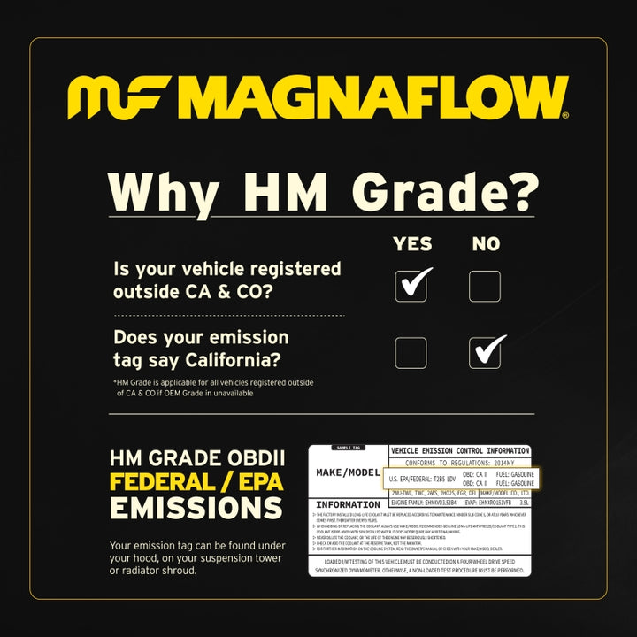 MagnaFlow 5.00 C/A 2.50 Spun OEM Universal Converter