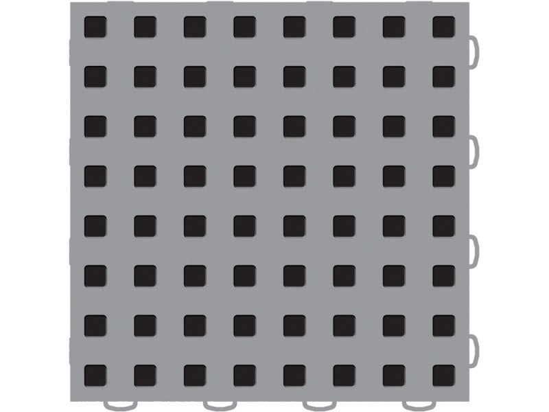 WeatherTech TechFloor - 3in X 12in Tiles(Left Loop) - Grey/Black **Order in Qtys of 10