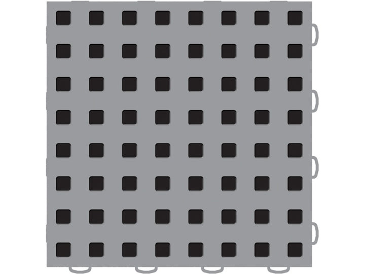 WeatherTech TechFloor - 3in X 12in Tiles(Left Loop) - Grey/Black **Order in Qtys of 10