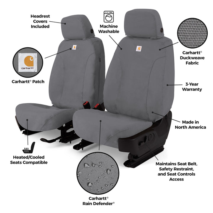 Covercraft 2026 Jeep Wrangler 2-Door (MT) Carhartt SeatSaver Custom Front Row Seat Covers