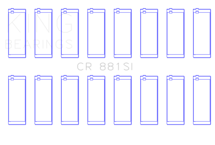 King Engine Bearings Ford 281Ci/330Ci (Size +0.75mm) Connecting Rod Bearing Set