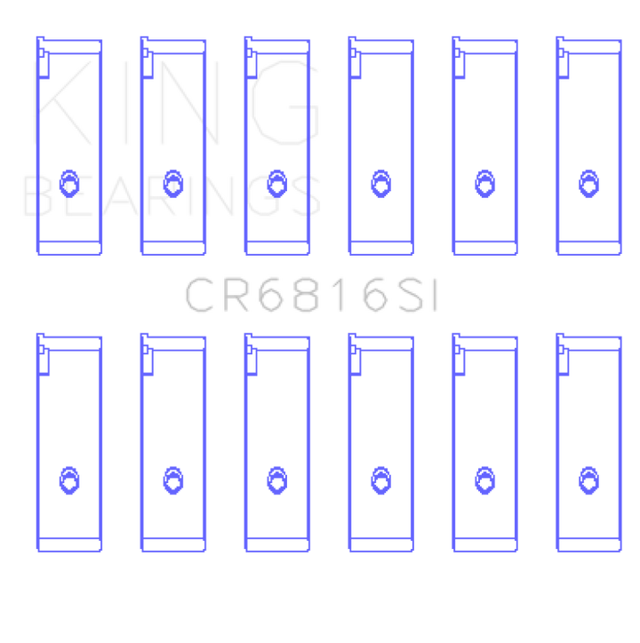 King Engine Bearings Suzuki H20A/H25A/H27A (Size +0.50mm) Connecting Rod Bearing Set