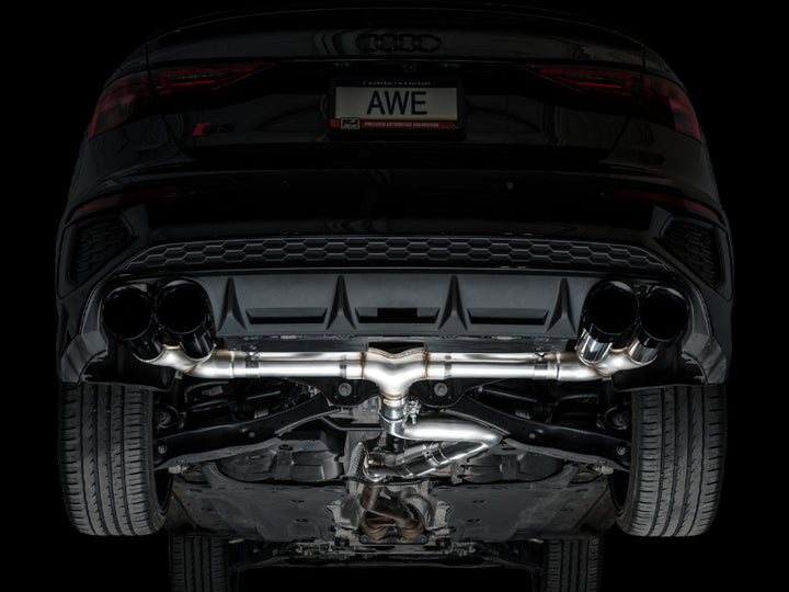 AWE Tuning 22-24 Audi 8Y S3 Track Edition Exhaust - Diamond Black Tips