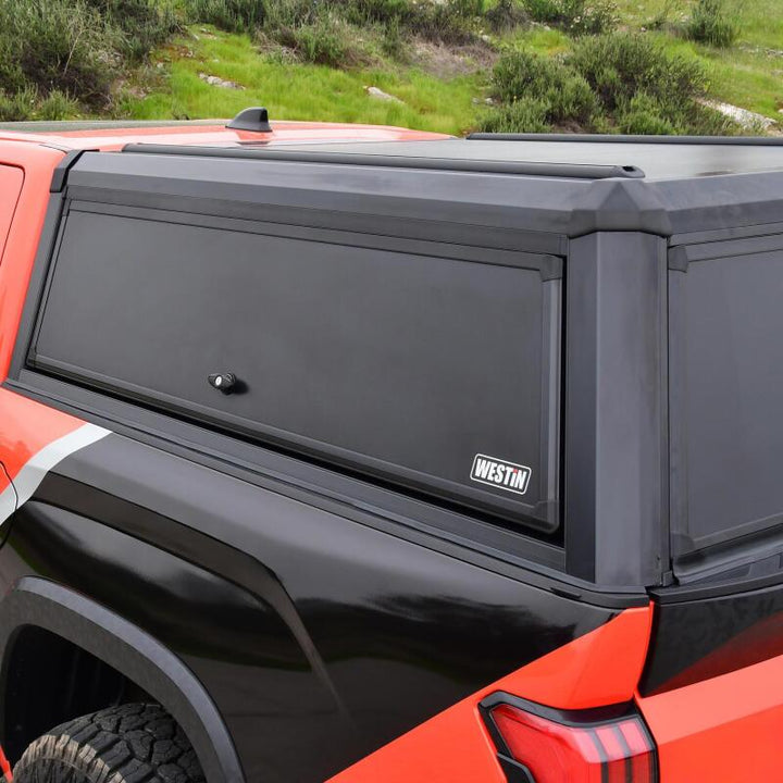 Westin EXP Truck Cap COMPLETE KIT A + B (22-25 Toyota Tundra CC 5.5ft. Bed) - Black