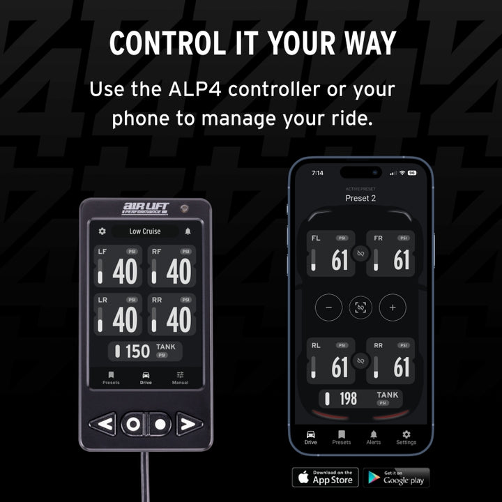 Air Lift ALP4 Upgrade Kit 3/8in Airline (No Tank/Compressor)