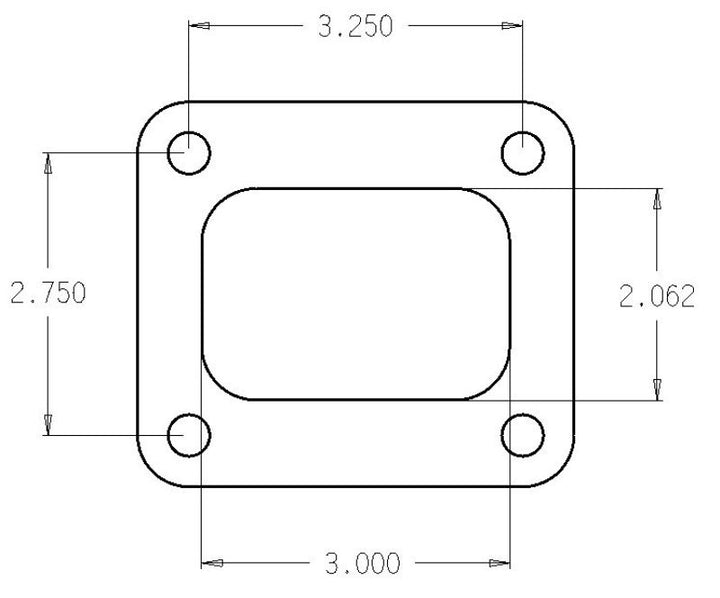Cometic Turbo FLG T4 Garrett Exh Inlet .010in Exhaust Gasket