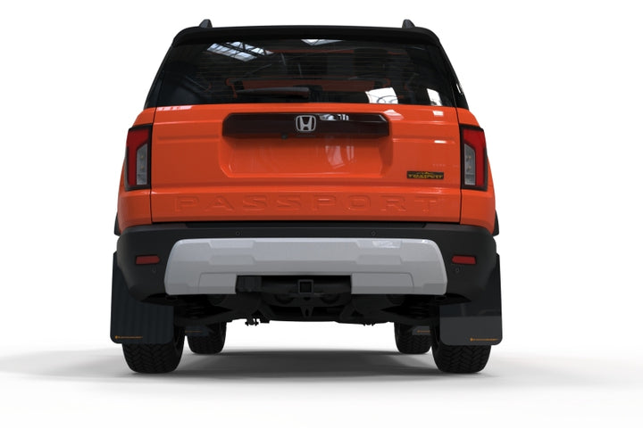 Rally Armor 2026 Honda Passport Black UR Mudflap - Metallic Black Logo