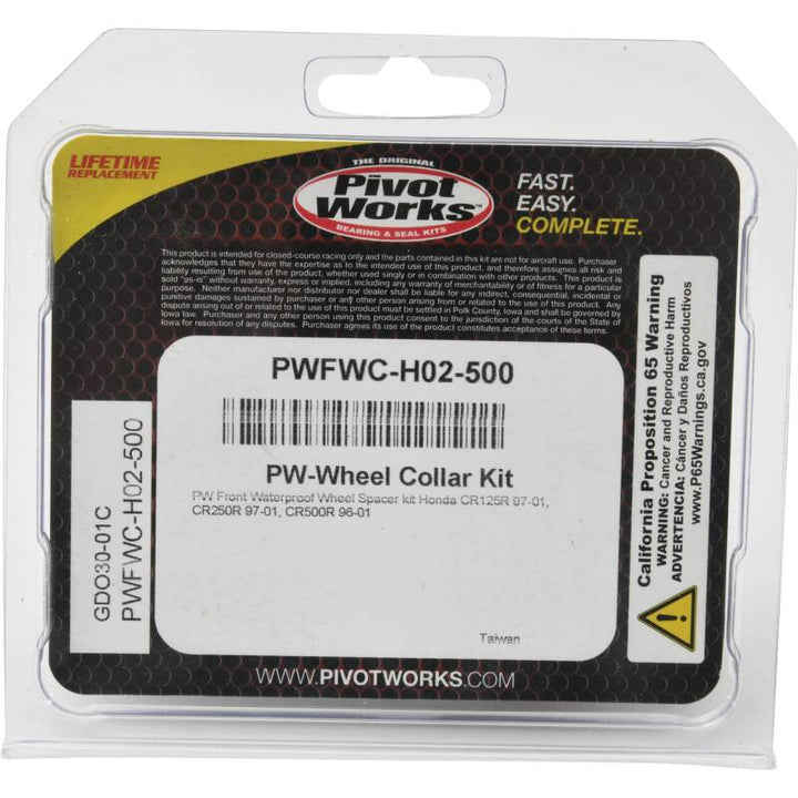 Pivot Works 97-01 Honda CR125R Front Waterproof Wheel Spacer Kit