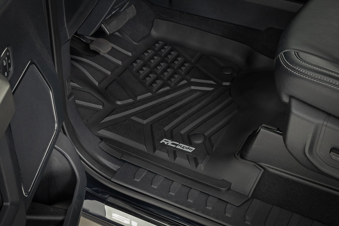 Flex-Fit Floor Mats | Front and Rear | Ford F-250/F-350 Super Duty (17-26)
