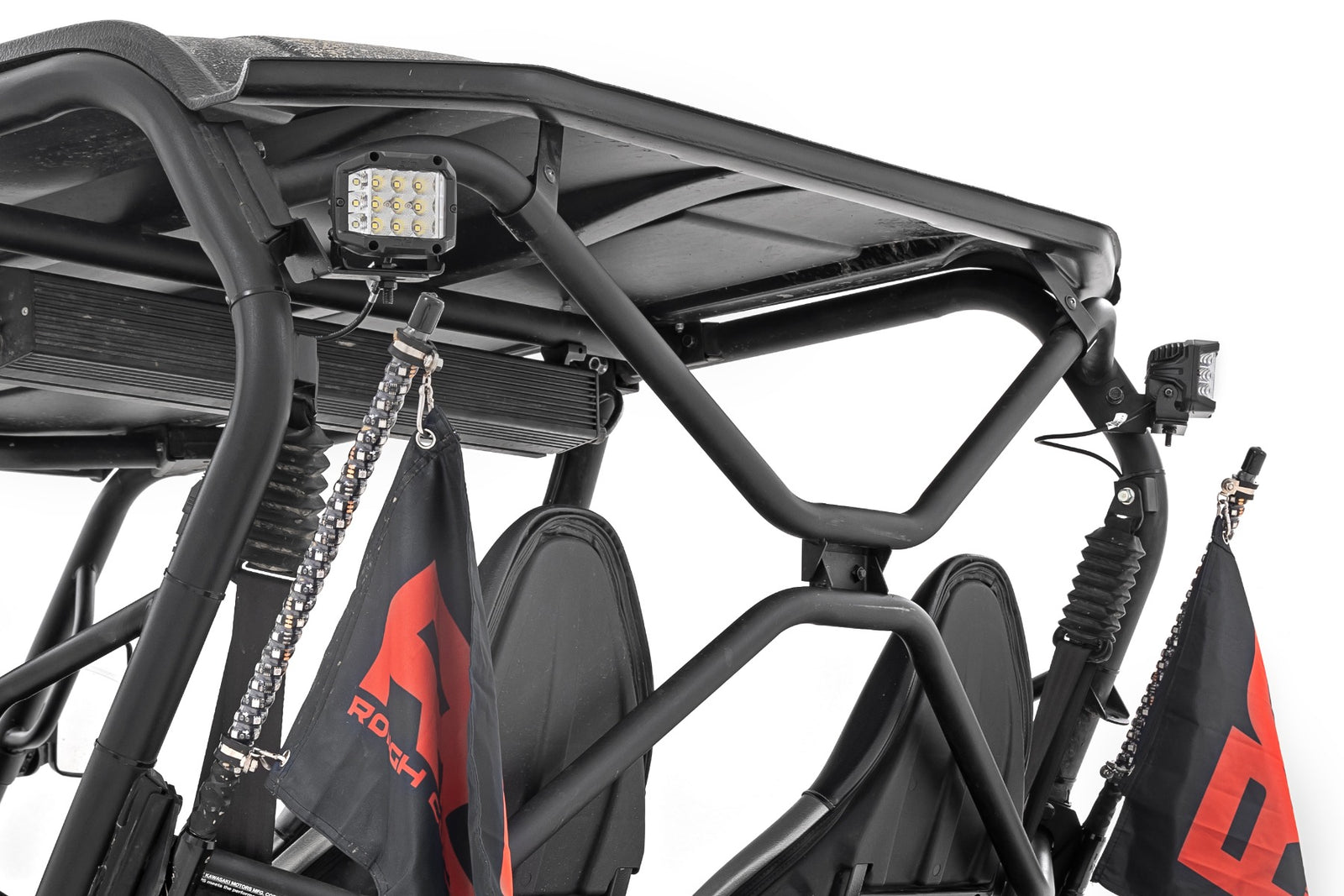 LED Light Kit | Rear Mount | 2" Black Pair | Flood | Kawasaki Teryx 4 1000/Teryx4 800 