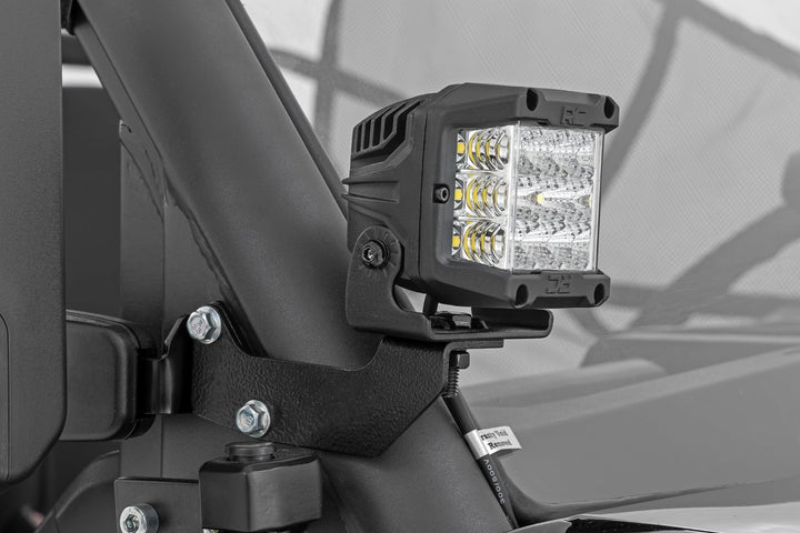 LED Light Kit | Cage Mount | 2" Black Pair | Amber DRL | CFMOTO UFORCE 1000 