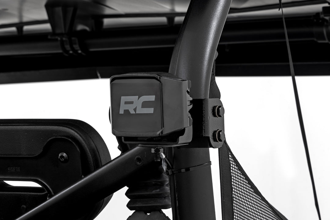 LED Light Kit | Rear Mount | 2" Black Pair | Amber DRL | Segway 570 F