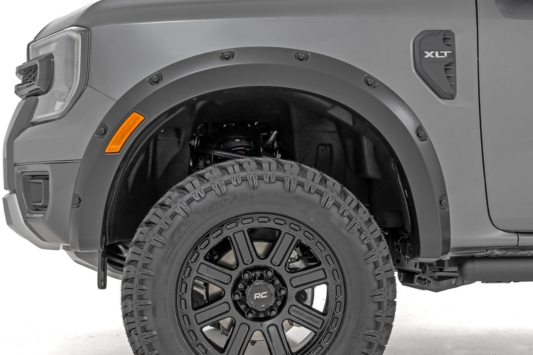Pocket Fender Flares | JS Iconic Silver | Ford Ranger 2WD/4WD (2024-2026)