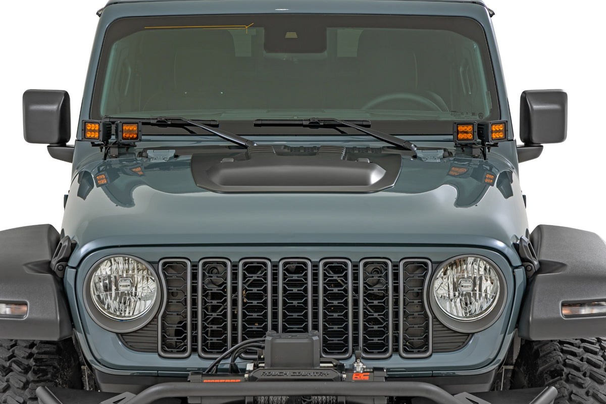 Hood Scoop | PX8 Black | Jeep Gladiator JT/Wrangler JL 4WD (2018-2026)