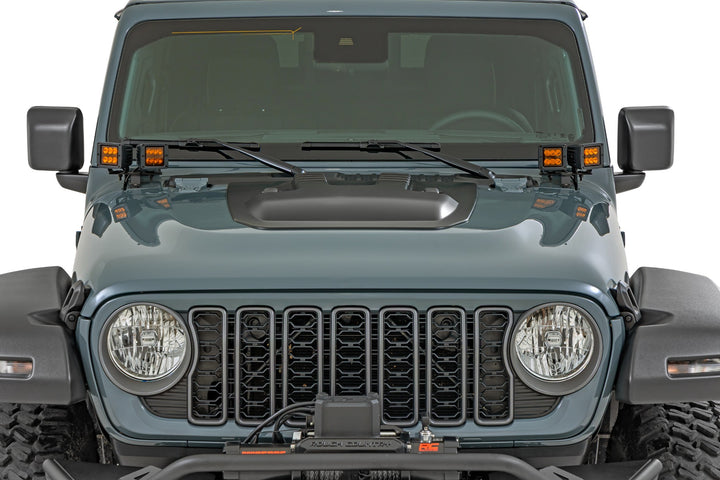 Hood Scoop | PDN Sting Gray | Jeep Gladiator JT/Wrangler JL 4WD (2018-2026)