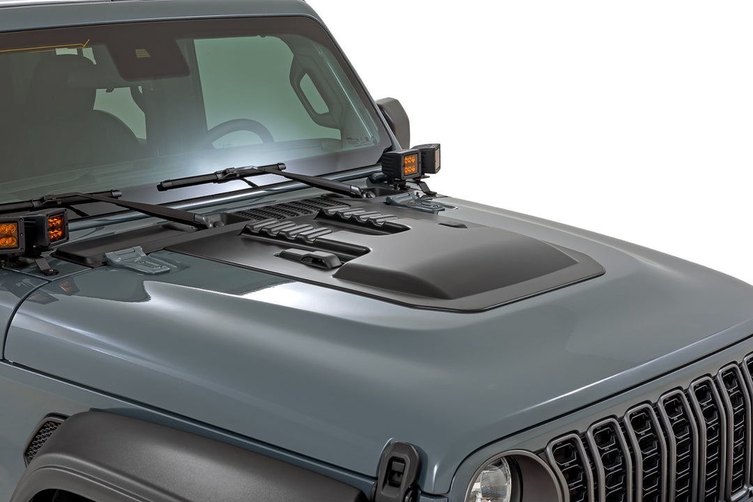 Hood Scoop | PSE Silver Zynith | Jeep Gladiator JT/Wrangler JL 4WD (18-26)