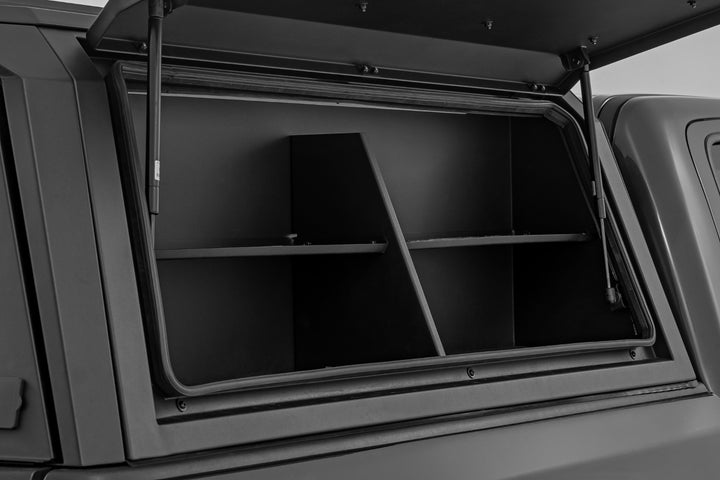 Bed Cap Side Shelf Storage Bin | Passengers Side | Multiple Makes &amp; Models (Chevy/Ford/GMC/Ram)