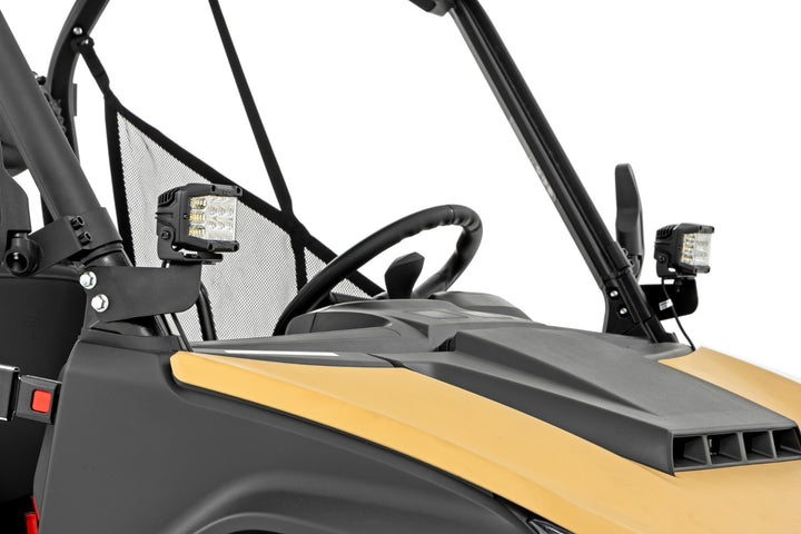 LED Light Kit | Front Mount | 2" Black Pair | White DRL | Segway 570 F