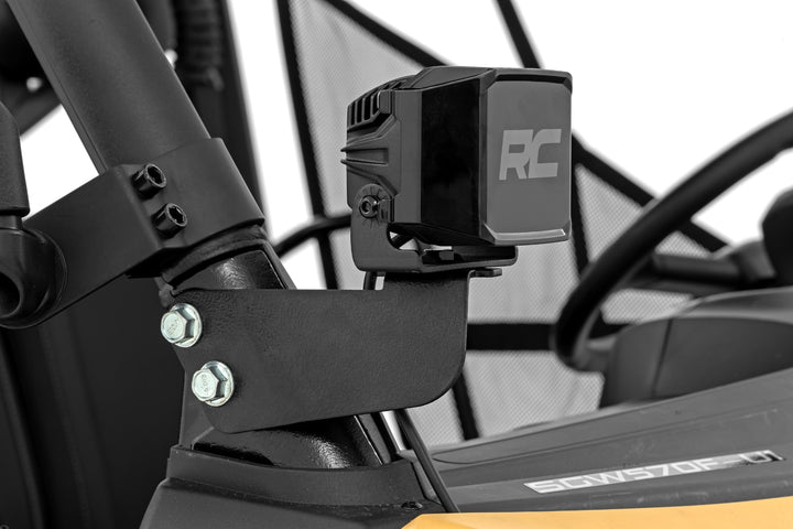 LED Light Kit | Front Mount | 2" Black Pair | White DRL | Segway 570 F