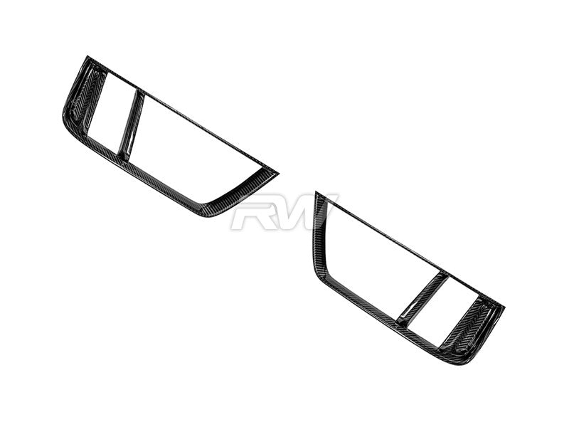 RW Carbon Carbon Fibre Rear Bumper Vent Trims - view 2