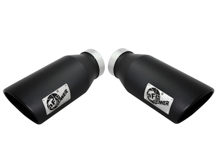 aFe Diesel Exhaust Tip Bolt On Black 4in Inlet x 6in Outlet x 15in