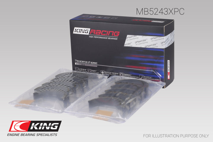 King Engine Bearings Nissan SR20DE/DET (2.0L) Performance Coated Main Bearing Set - Size STD