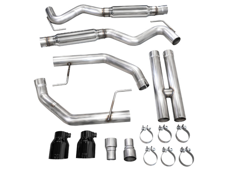 AWE 2024 Ford Mustang GT Fastback S650 RWD Track Edition Cat-Back Exhaust w/ Dual Diamond Black Tips